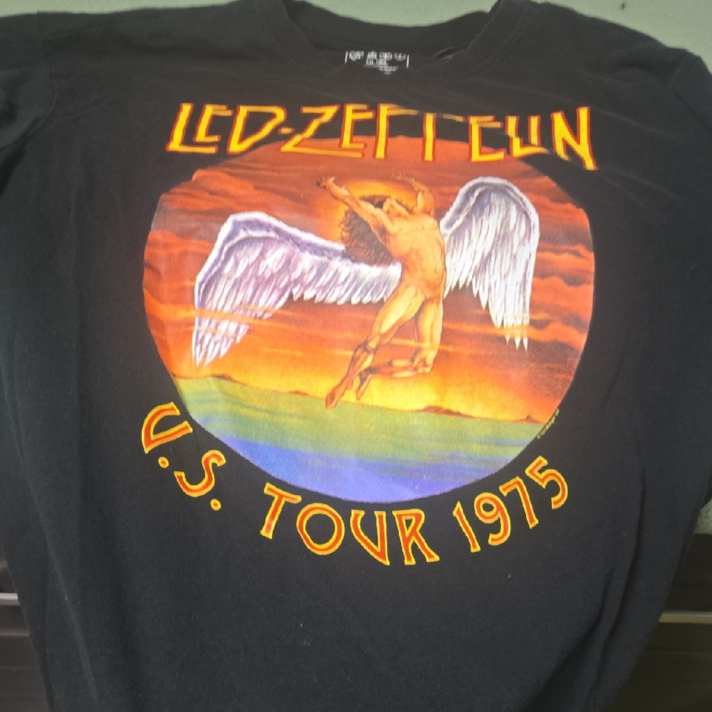 Led Zeppelin Black Tour Graphic Tee - Short Sleeve